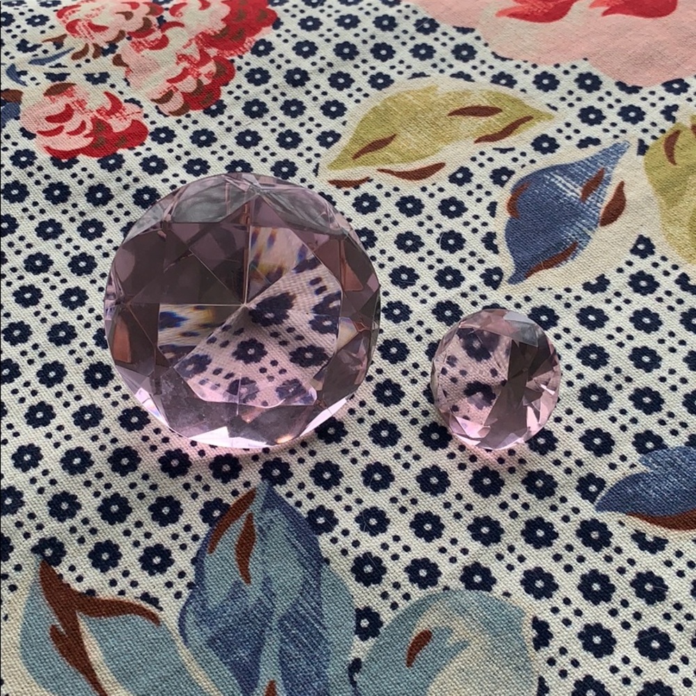 Cute decorative Diamond cut pink gems